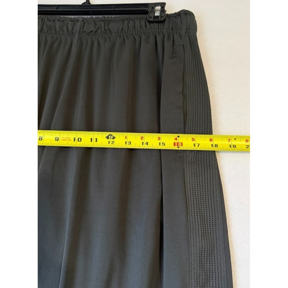 Nike Dri Fit Shorts Men L Gray Blue Vented Mesh Training Drawstring Breathable - Picture 7 of 16